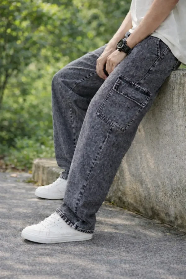 FASHIONBREEZE Boys Regular High Rise Dark Grey Jeans