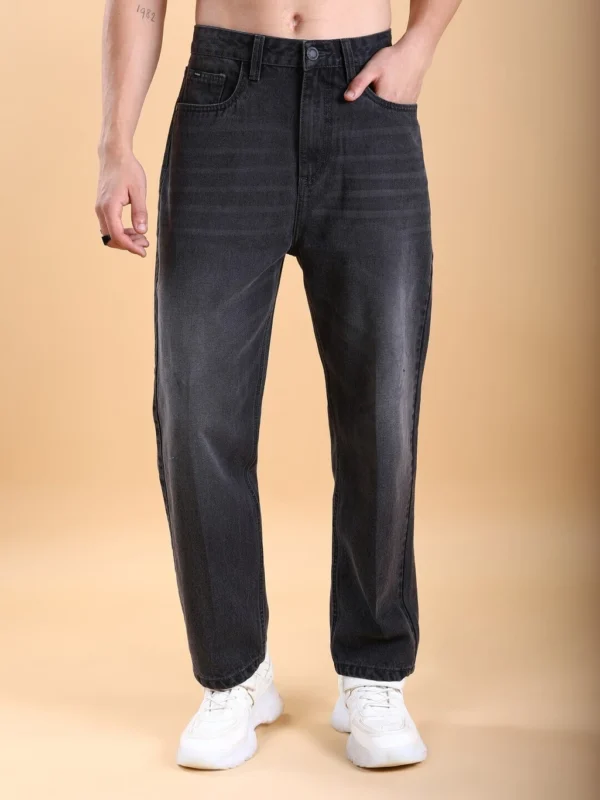GARTEEN Men Straight Fit Mid Rise Grey Jeans