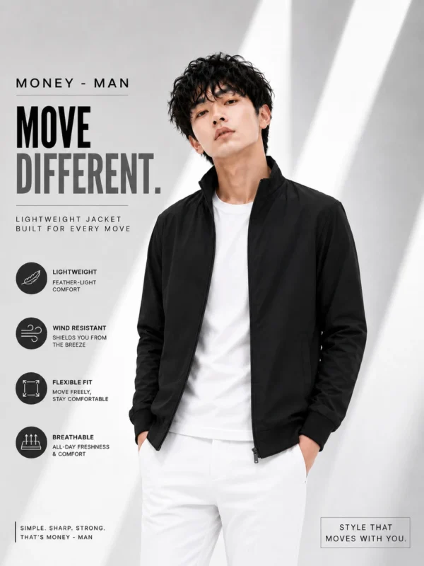 Money man Men Solid Casual Jacket
