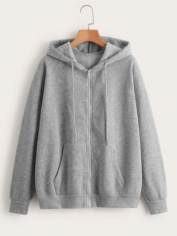 BEING WANTED Men Full Sleeve Solid Hooded Sweatshirt